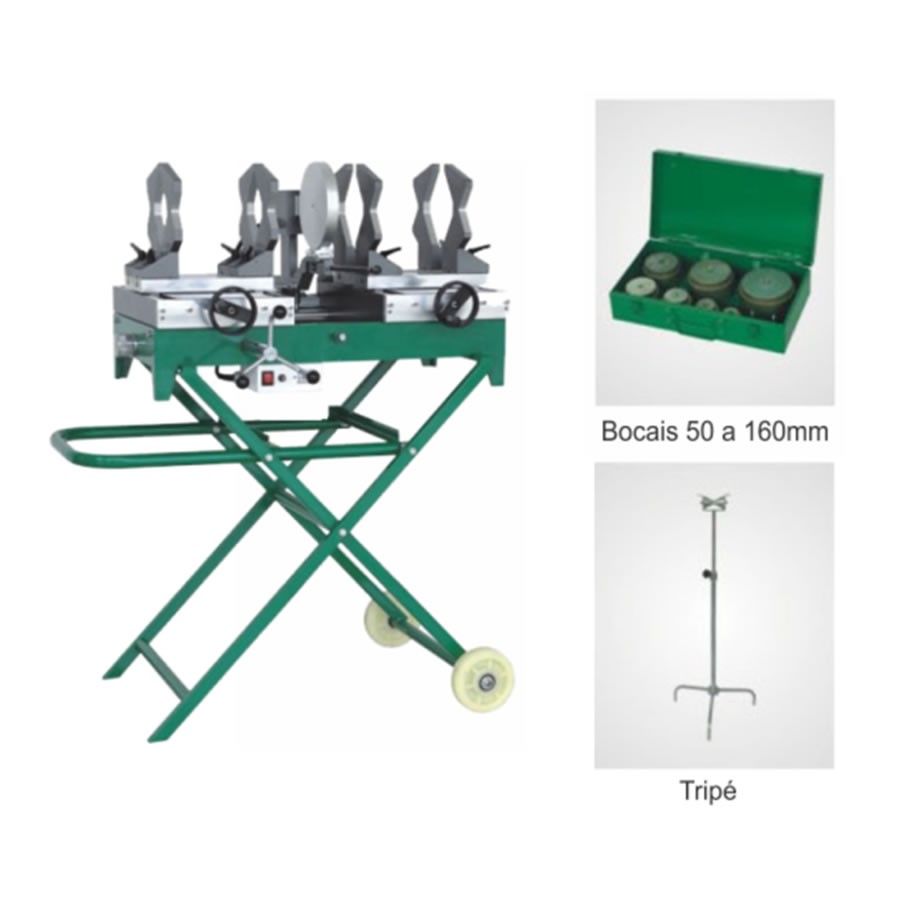 bancada termofusora 50 a 160